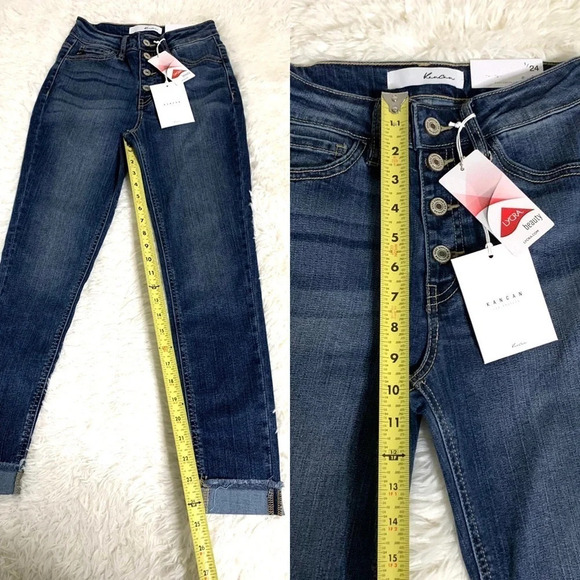 KANCAN NEW Sabrina  High Rise Ankle Skinny Jeans, 1/24 - Picture 7 of 16